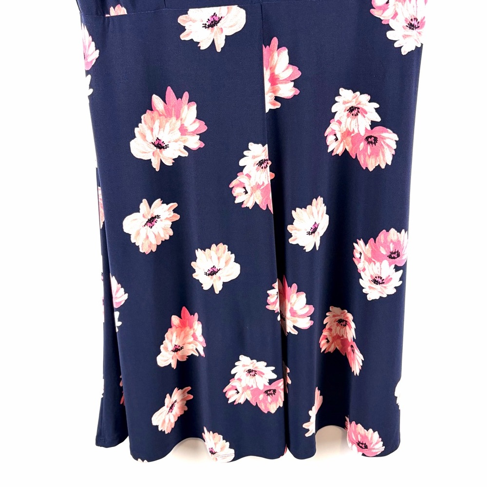 Tommy Hilfiger Navy Floral Wrap Mini Dress - Picture 13 of 13